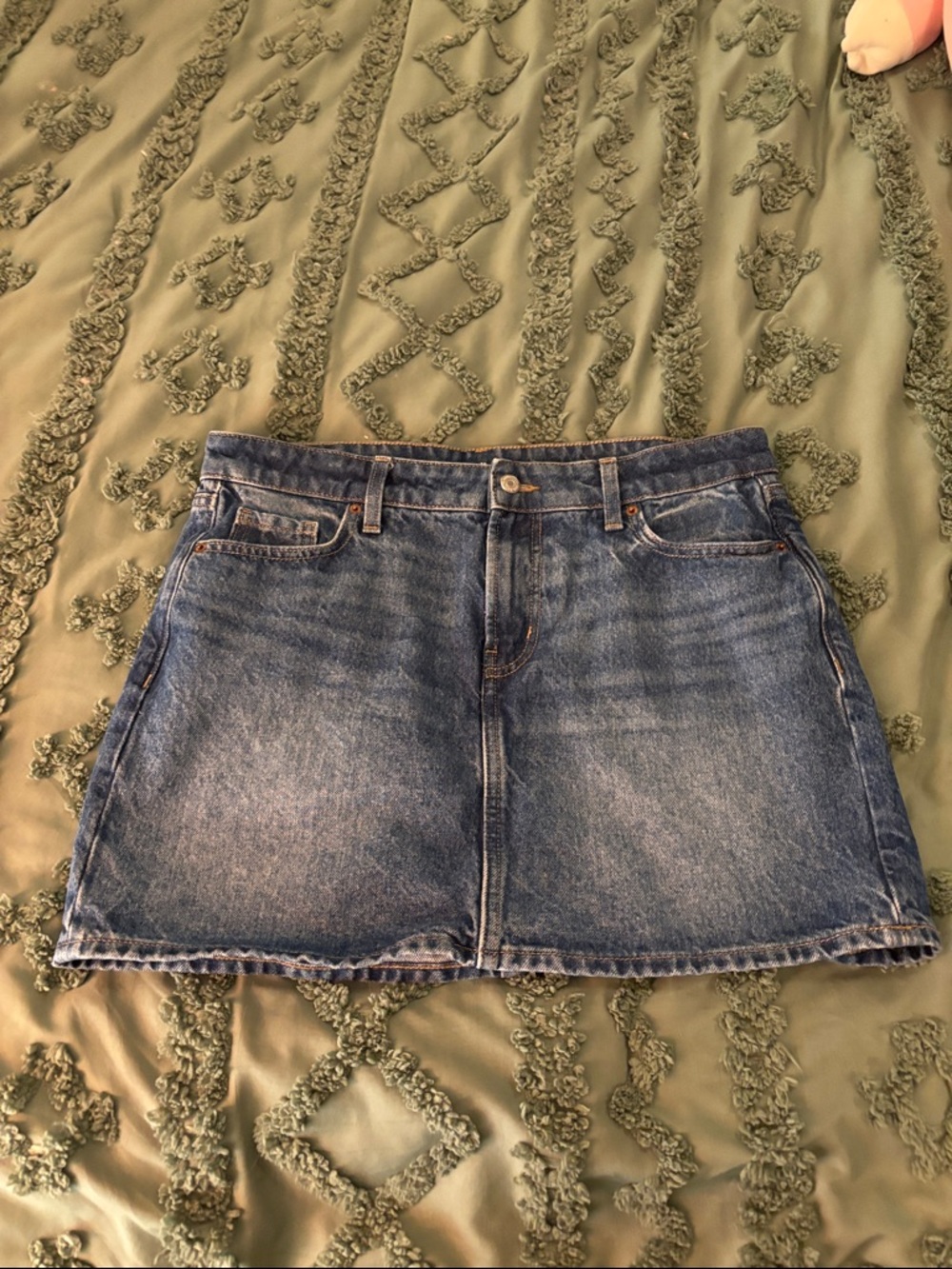 Old Navy Mid-Rise Denim Skirt - Blue